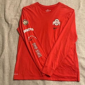 Nike Ohio State Long Sleeve Dri Fit Tee